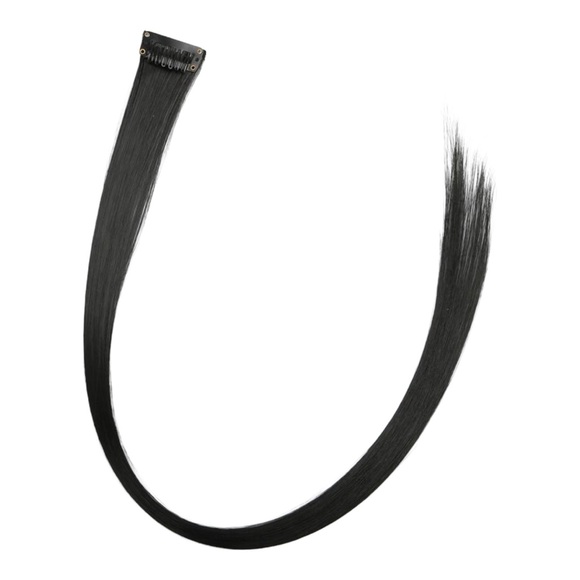 5 Pcs 20 Inches Black Synthetic Hair Extensions - Picture 4 of 5